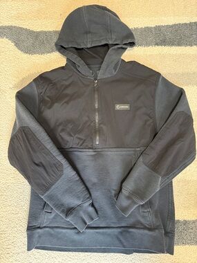 Origin Half-Zip Hooded Pullover in black. Size large. Like new condition.